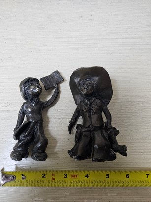 Two Small Bronze Figurines