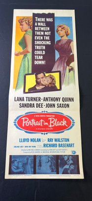 Portrait In Black Vintage Movie Poster