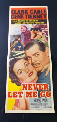 Never Let Me Go Vintage Movie Poster