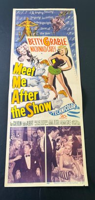 Meet Me After The Show Vintage Movie Poster