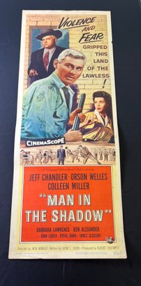 Man In The Shadow Vintage Movie Poster