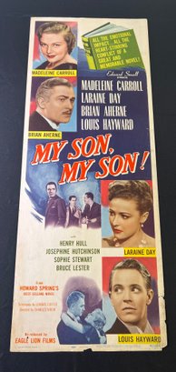 My Son My Son Vintage Movie Poster