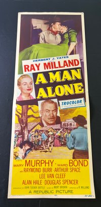 A Man Alone Vintage Movie Poster