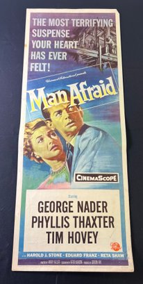 Man Afraid Vintage Movie Poster