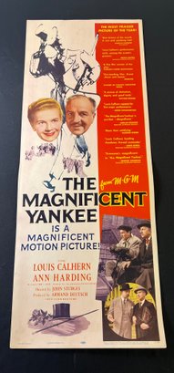 The Magnificent Yankee Vintage Movie Poster