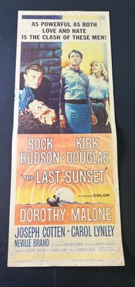 The Last Sunset Vintage Movie Poster