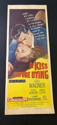 A Kiss Before Dying Vintage Movie Poster