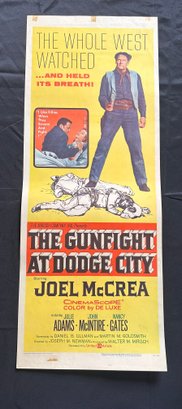 The Gunfight At Dodge City Vintage Movie Poster