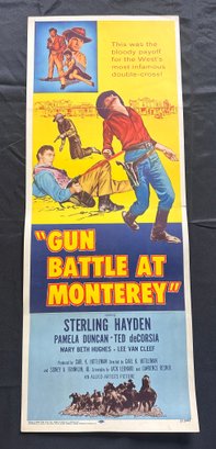 Gun Battle At Monterey Vintage Movie Poster