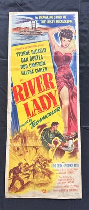 River Lady Vintage Movie Poster