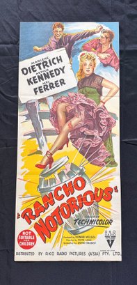 Rancho Notorious Vintage Movie Poster
