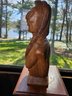 Wood Carved Natice American Indian Bust