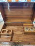 Beautiful Wood Box With Inlaid Horse Medallion