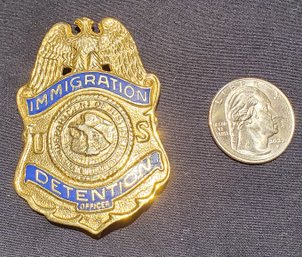 Badge Of Immigration Detention Officer