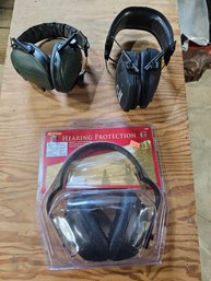 Lot Of 3 Ear Protection Headphones