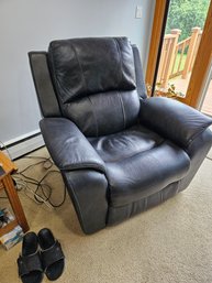 Black Leather Power Recliner