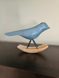 West Elm Blue Bird On A Rocker