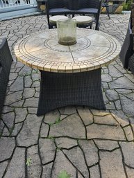 Outdoor Frontgate Fireplace Table