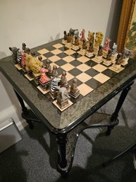 Unusual Chess Set Featuring African Animals