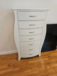 Uniquely Shaped Dresser With Alligator Pattern