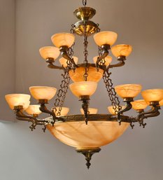 Stunning Alabaster Chandelier