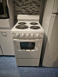 Small Apartment Sized Electric Stove Oven And Hood