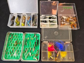 5 Box Collection Of Fishing Flies