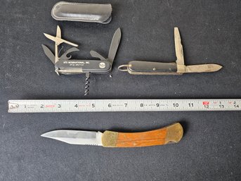 Collection Of Three Pocket Knives