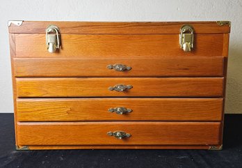 Machinist Style Wood Chest