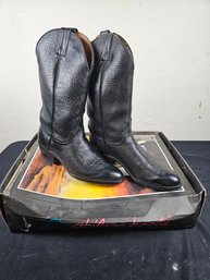 Black Leather Abilene Boots Size 9