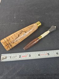 Beautiful Two Piece Olive Wood Caller