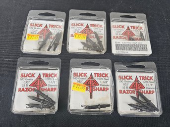 Collection Of Slick Trick Arrowhead Blades