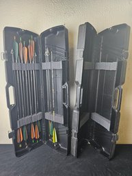 Two Arrow Hard Cases (one Full Or Arrows Other Empty)