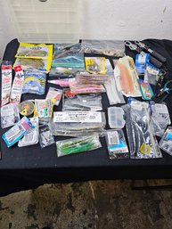 Lot Of Fishing Lures And Two Fish Scales