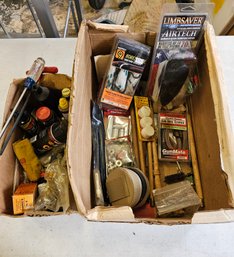 Misc Lot Of Gun Cleaning And Hunting Related Items