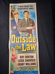 Outside The Law Vintage Movie Poster