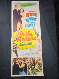 On The Riviera Vintage Movie Poster