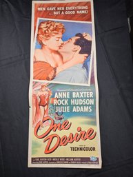 One Desire Vintage Movie Poster