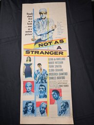 Not As A Stranger Vintage Movie Poster