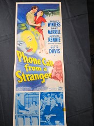Phone Call From A Stranger Vintage Movie Poster