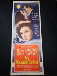 My Foolish Heart Vintage Movie Poster