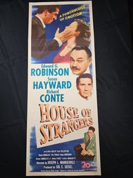 House Of Strangers Vintage Movie Poster
