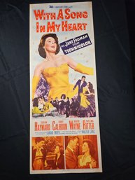 With A Song In My Heart Vintage Movie Poster