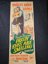 Irish Eyes Are Smiling Vintage Movie Poster
