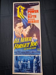 Ill Never Forget You Vintage Movie Poster