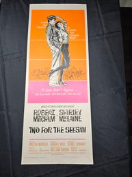 Two For The Seesaw Original Vintage Movie Poster