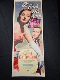 To Each His Own Original Vintage Movie Poster