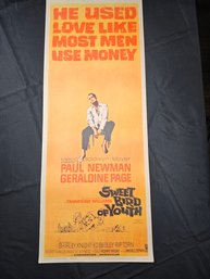 Sweet Bird Of Youth Original Vintage Movie Poster