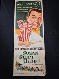 Susan Slept Here Original Vintage Movie Poster