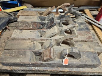 Lot Of Large Antique Wood Planes